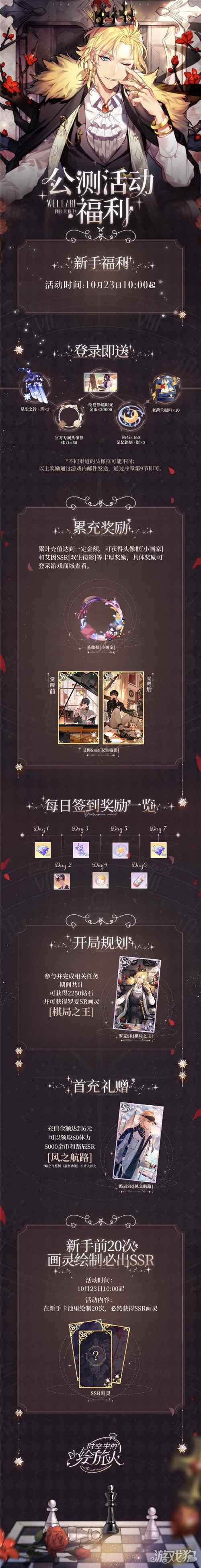 时空中的绘旅人公测活动福利公布 快来参加吧