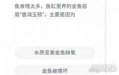 鱼食喂太多鱼缸里养的金鱼容易香消玉殒主要是因为