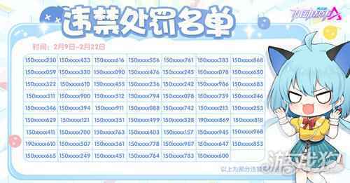 机动都市阿尔法违禁处罚名单公示2月9日至22日