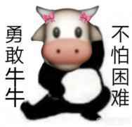 勇敢牛牛不怕困难表情包