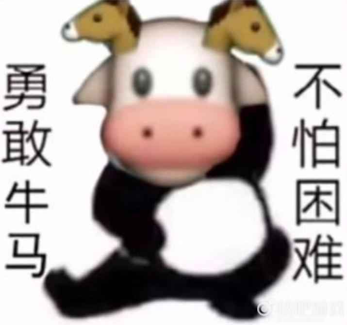 勇敢牛牛不怕困难表情包