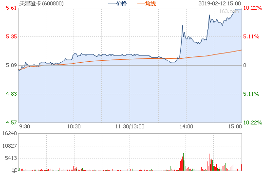 天津磁卡(600800)股票最新价格行情,实时走势图,股价分析预测