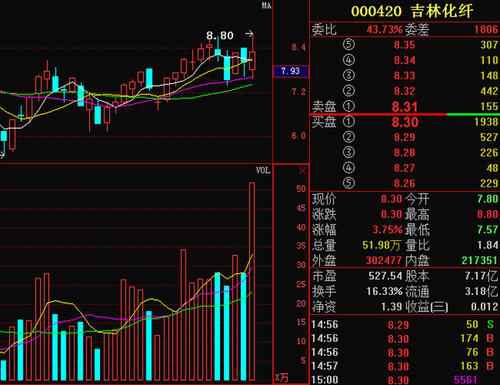 吉林化纤(000420)个股分析