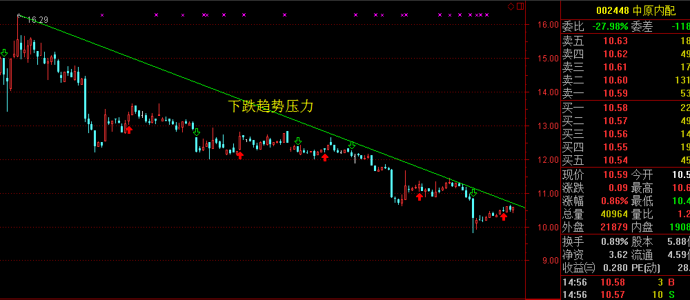 中原内配(002448)资金流向