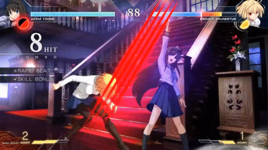 《月姬格斗：Type Lumina》新演示 越野秋叶vs爱尔奎