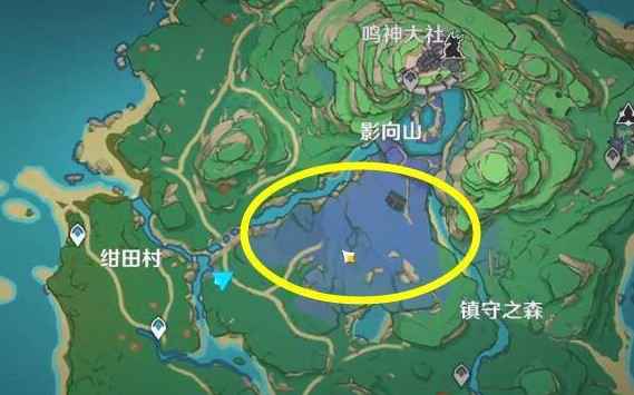 原神前往绀田村东北方的荒废神社在哪里