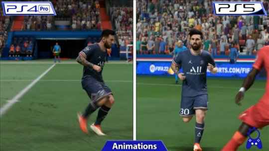 PS版《FIFA 22》对比演示 PS5建模改进、无太大变化