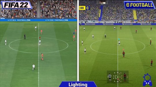 《eFootball 2022》对比《FIFA 22》 球员面部和动作展
